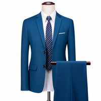 Monaco Royal™ Set mit Premium-Sakko und Slim-Fit-Hose in Blau