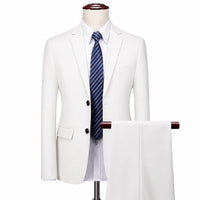 Monaco Royal™ Set mit Premium-Sakko und Slim-Fit-Hose in Weiß