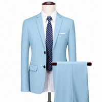 Monaco Royal™ Set mit Premium-Sakko und Slim-Fit-Hose in Hellblau