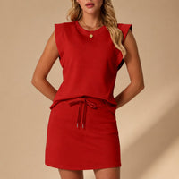 Sophie™ Set Aus Weicher Baumwolle Mit Integriertem Hosenrock / Eleganz Ohne Auf Komfort Zu Verzichten! in Rot