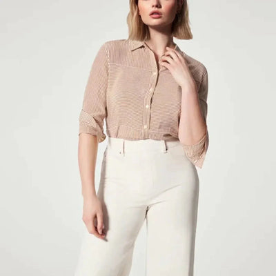 Damen-Jeans im Denim-Stil mit weitem Bein