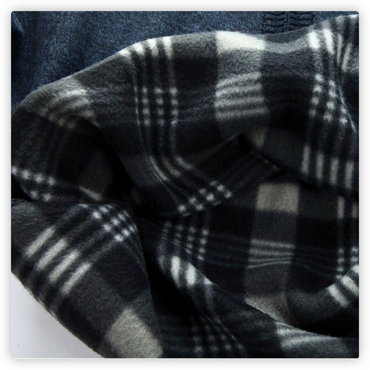Fleece gefütterter Zip-Strickpullover