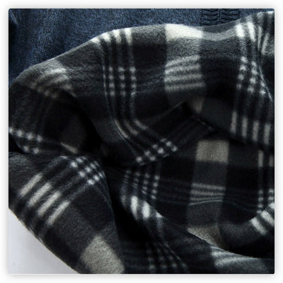 Fleece gefütterter Zip-Strickpullover