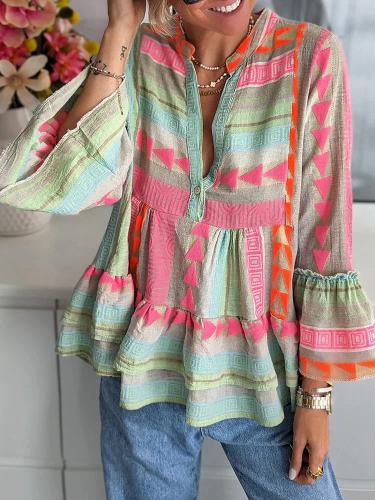 Brugh® | Geometrische Bluse für Frauen