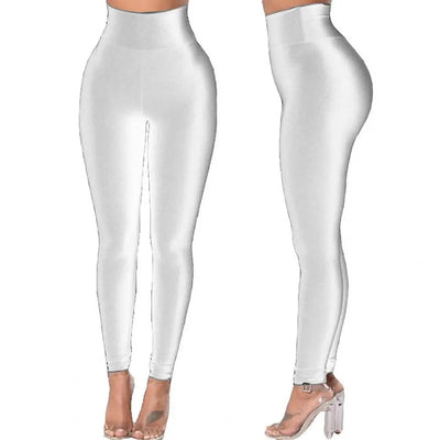 Hochtaillierte, schlanke, dehnbare, enge Leggings