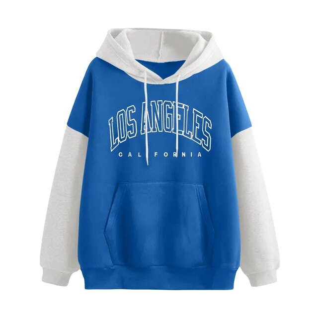 Damen Brief Sweatshirt mit langen Ärmeln Hoodie