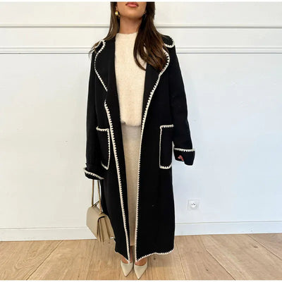 Revers-Taschenmantel für Damen