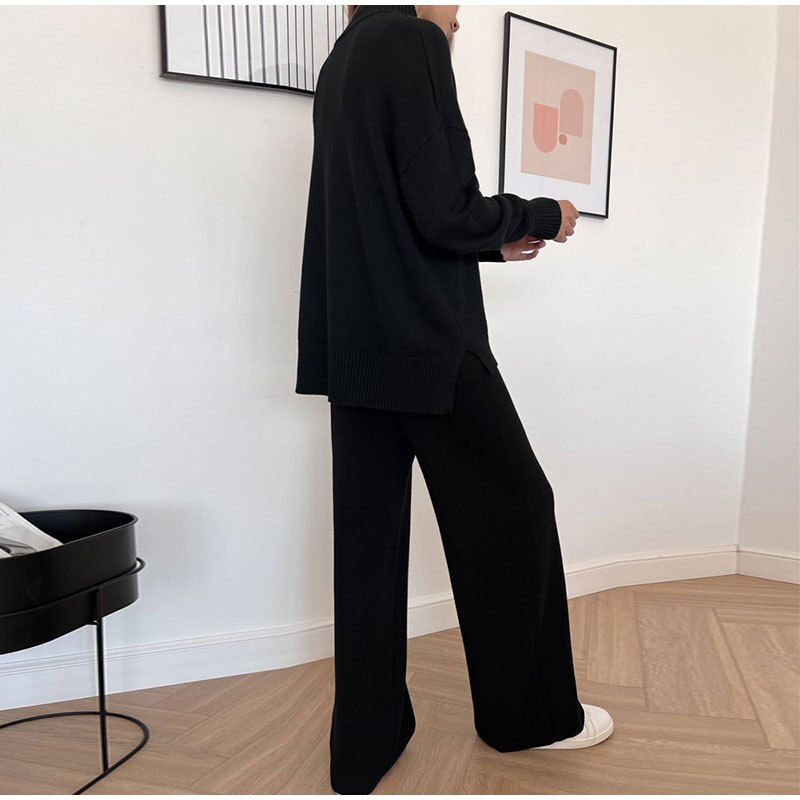 Eleganter Strick Kaschmir Rollkragen Pullover für Damen | Ideal für den Winter