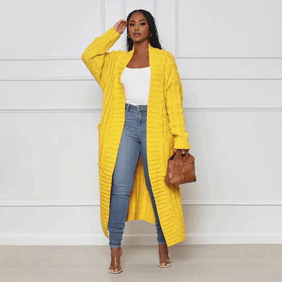 CELESTINA - Elegante lange Strickjacke für einen atemberaubenden Look
