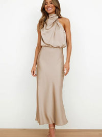 Margaux | Damen Cocktailkleid Schick Event Elegant Feminin Festlich in Khaki