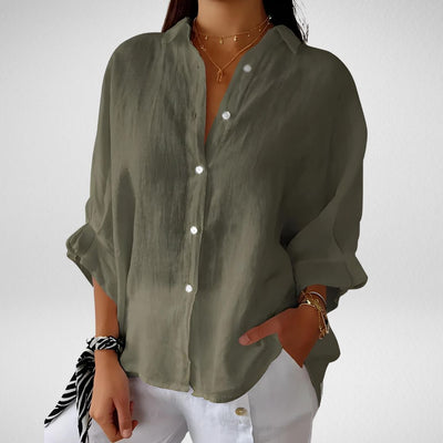 Brooksie® | Elegante Bluse mit gerafften Details