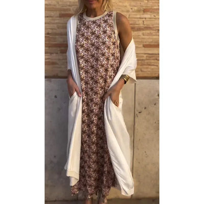 Emilia™| Maxikleid mit passender Weste
