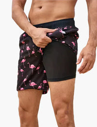 Schwarzer Flamingo
