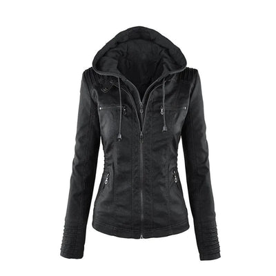 Damen-Vintage-Jacke mit Kapuze