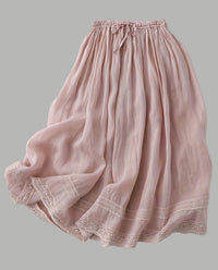Damen Unterrock Vintage Romantisch Mit Spitzen-Details Für Den Sommer in Rosa