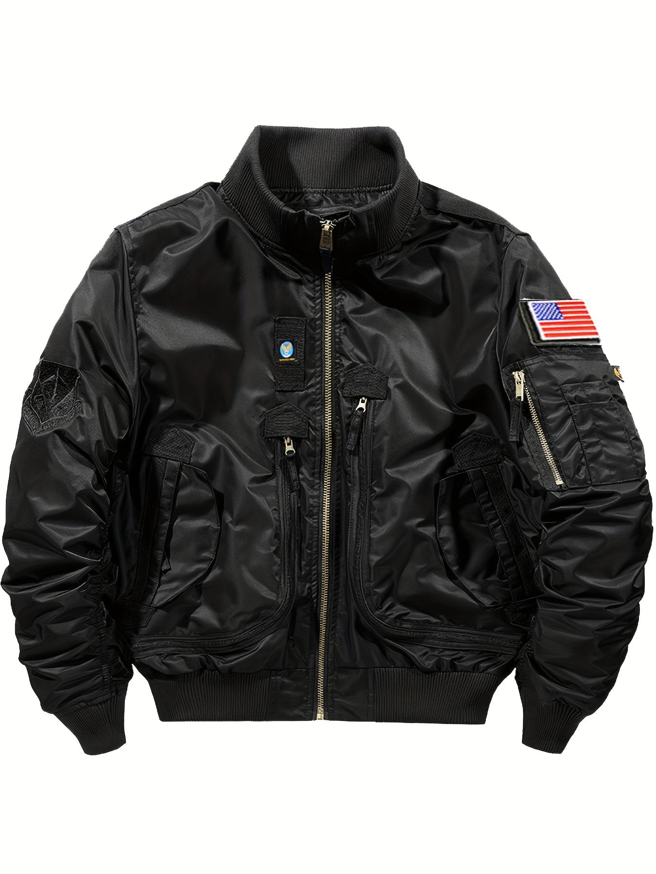 Warme Stehkragen Bomber Taktische Outdoor Jacke für Herren | Perfekt für Outdoor-Aktivitäten