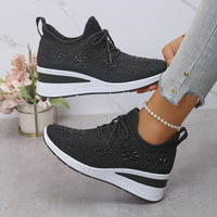 Avelin | Damen Sneaker Stilvoll Modern Urban Alltag Trend Casual in Schwarz