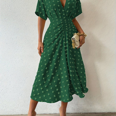 Mazi | Stilvolles Plisseekleid mit Rüschen
