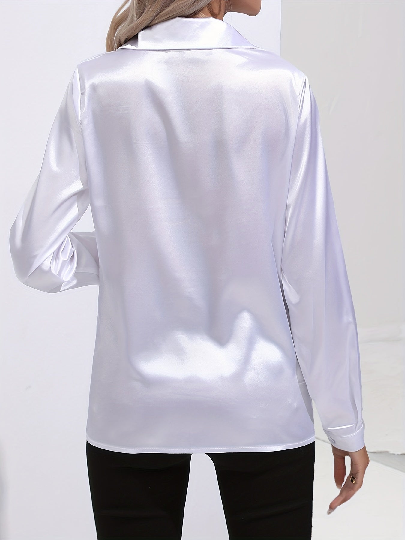 Elegante Satinbluse für Damen