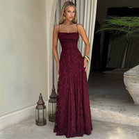 Fleur | Damen Abendkleid Blumendruck Elegant Festlich Romantisch in Weinrot