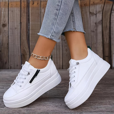 Stilvolle Einfarbige Sneaker für Damen | Ideal für jeden Tag