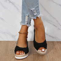 Comfyfoot - Bequeme Sandalen mit Zehenschutz in Schwarz