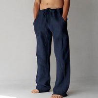 Bruce - Bequeme Männerhose im lockeren Design in Marineblau