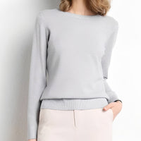 Livana - Bequemer Freizeit-Sweater in Grau