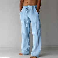 Bruce - Bequeme Männerhose im lockeren Design in Hellblau