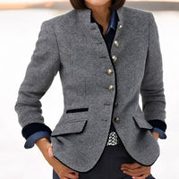 Kaelyn - Elegante Damenjacke mit Taschen in Grau