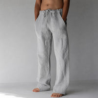 Bruce - Bequeme Männerhose im lockeren Design in Grau