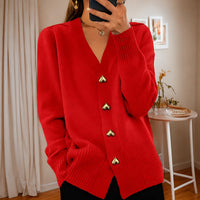 Annalee - Schicke Love Button Damenjacke in Rot
