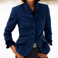 Kaelyn - Elegante Damenjacke mit Taschen in Dunkelblau
