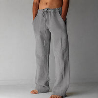 Bruce - Bequeme Männerhose im lockeren Design in Dunkelgrau