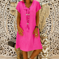 Felicia - Locker und bequem geschnittenes Kleid in Babyrosa