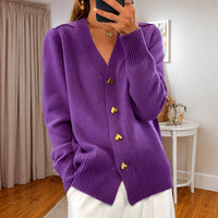 Annalee - Schicke Love Button Damenjacke in Flieder
