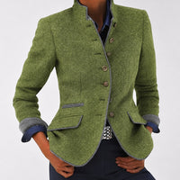 Kaelyn - Elegante Damenjacke mit Taschen in Grün
