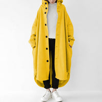 Jennica - Damen-Trenchcoat, lang und lässig geschnitten in Gelb