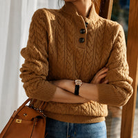 Alice - Stilvoller Rollkragenpullover in Braun