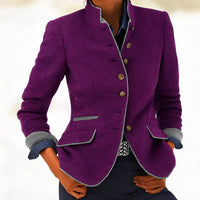 Kaelyn - Elegante Damenjacke mit Taschen in Lila