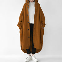 Jennica - Damen-Trenchcoat, lang und lässig geschnitten in Braun