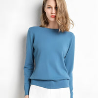 Livana - Bequemer Freizeit-Sweater in Blau