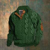 Ronald - Bequemer, weicher Pullover in Grün