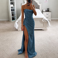 Alina - Stilvolles Korsettkleid in Blau