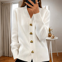 Annalee - Schicke Love Button Damenjacke in Weiß