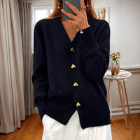 Annalee - Schicke Love Button Damenjacke in Schwarz