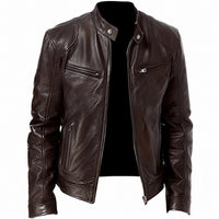 Crawford - Klassische, eng anliegende Herrenjacke in Braun