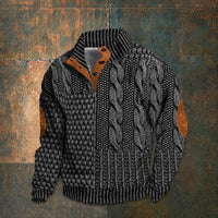 Ronald - Bequemer, weicher Pullover in Dunkelgrau