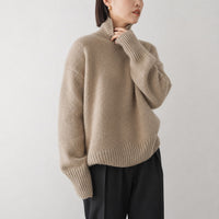 Lea - Komfortabler Rollkragenpullover für Damen in Khaki