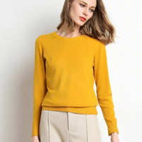 Livana - Bequemer Freizeit-Sweater in Gelb